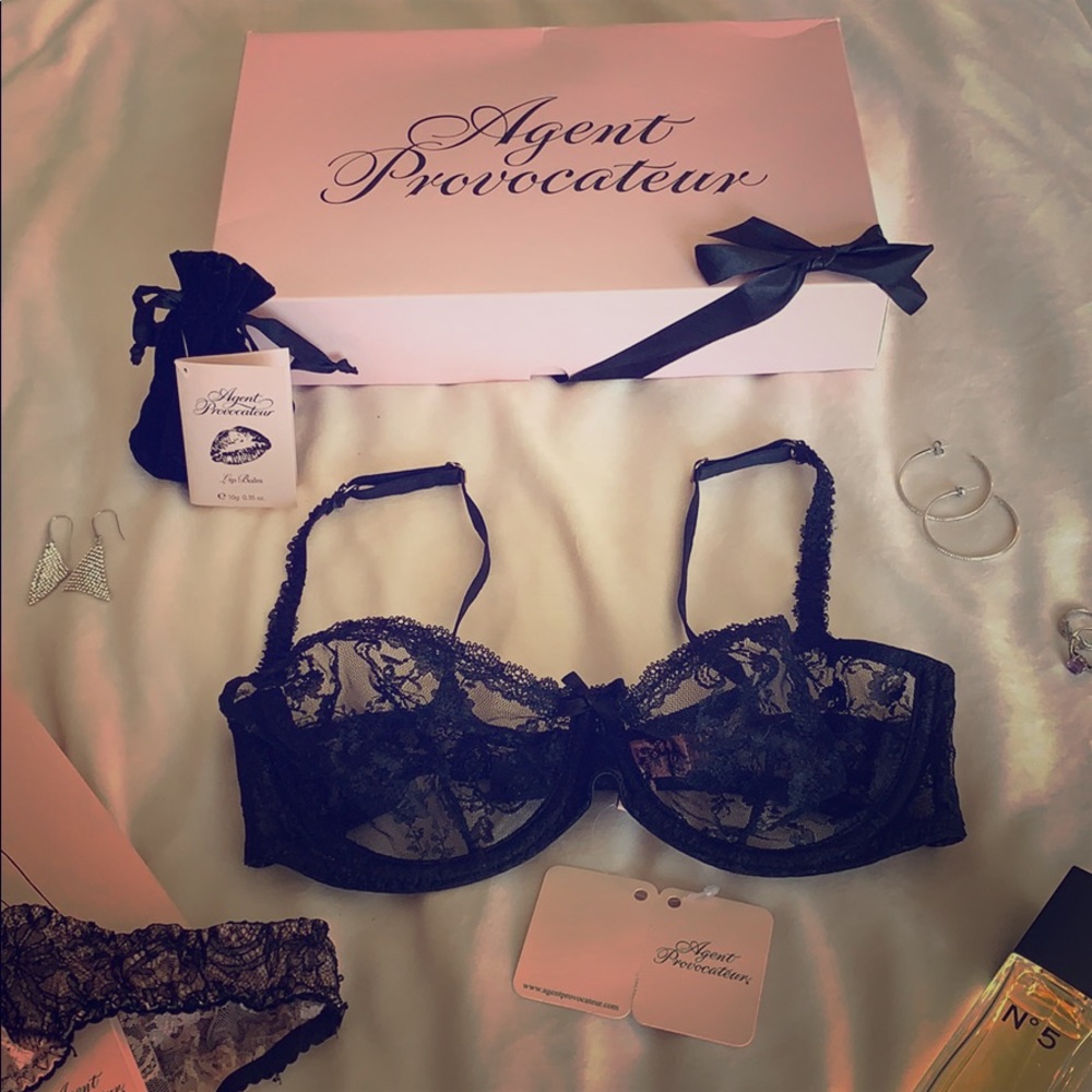 Agent Provocateur Black Shazam Bra 34C